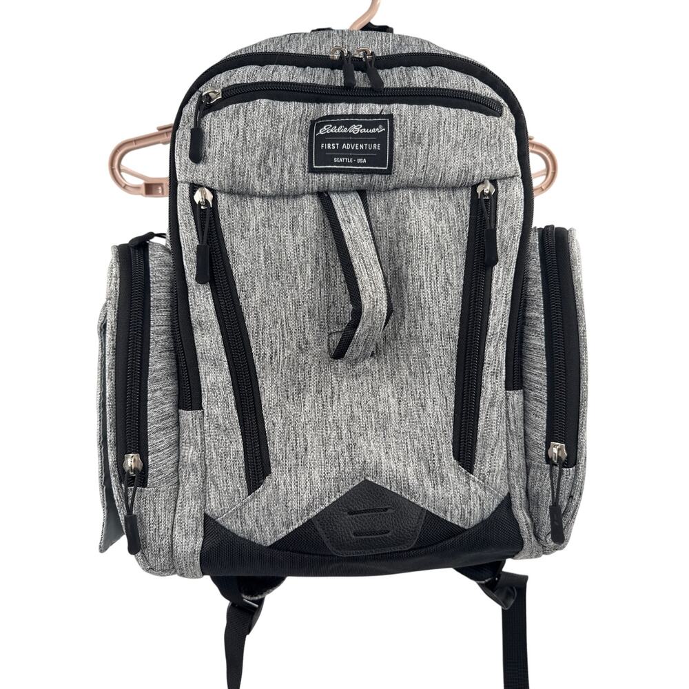 Eddie Bauer Rainer gray backpack diaper bag